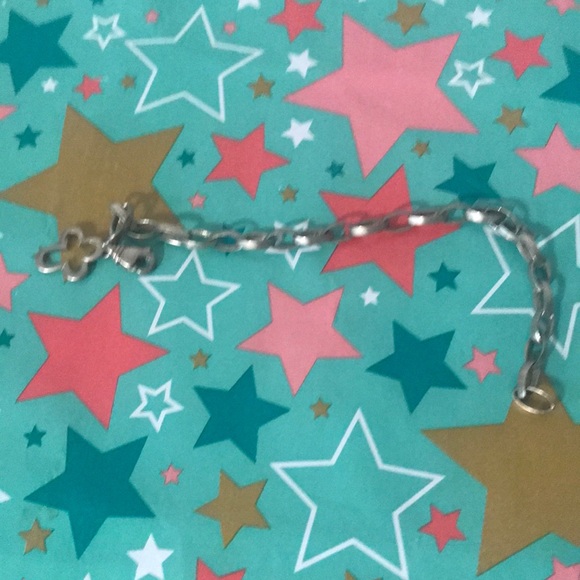 RARE | Unique Silver Bracelet | Cross | 7” Long | Hook Link Clasp | 925 - Picture 3 of 3